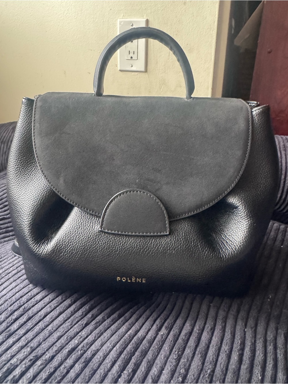 Polène Numéro Un bag in textured black